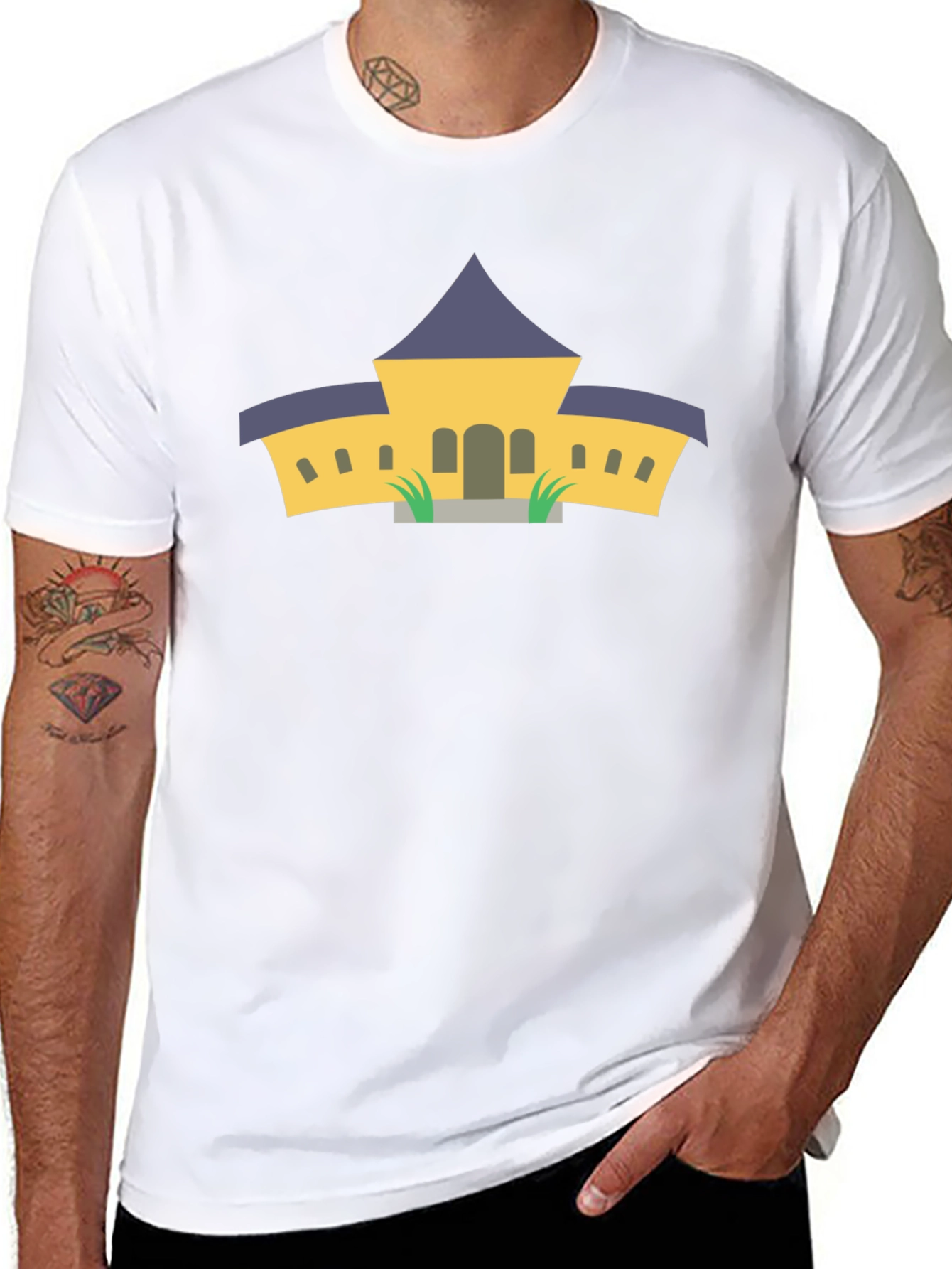 Architectural Black Graphic Tee