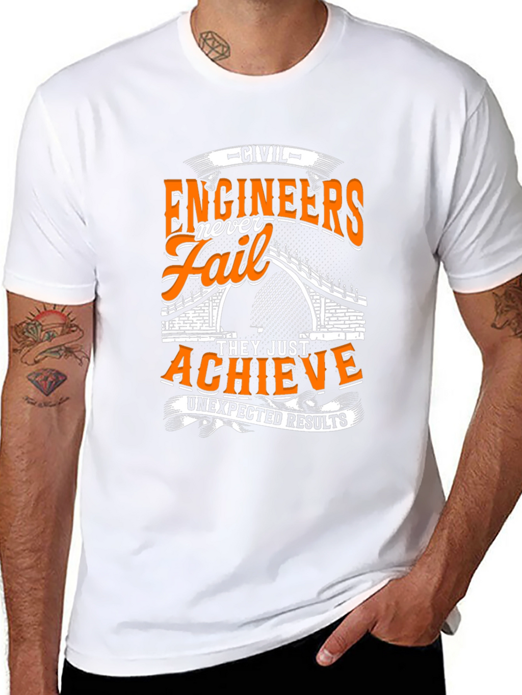 Civil Engineers Never Fail T-Shirt