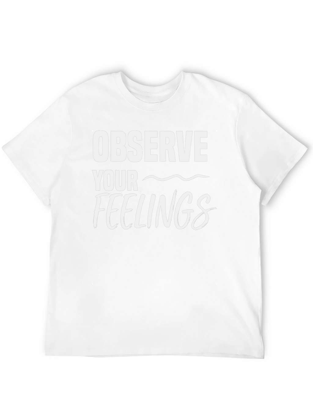 Observe Your Feelings Black Graphic Tee