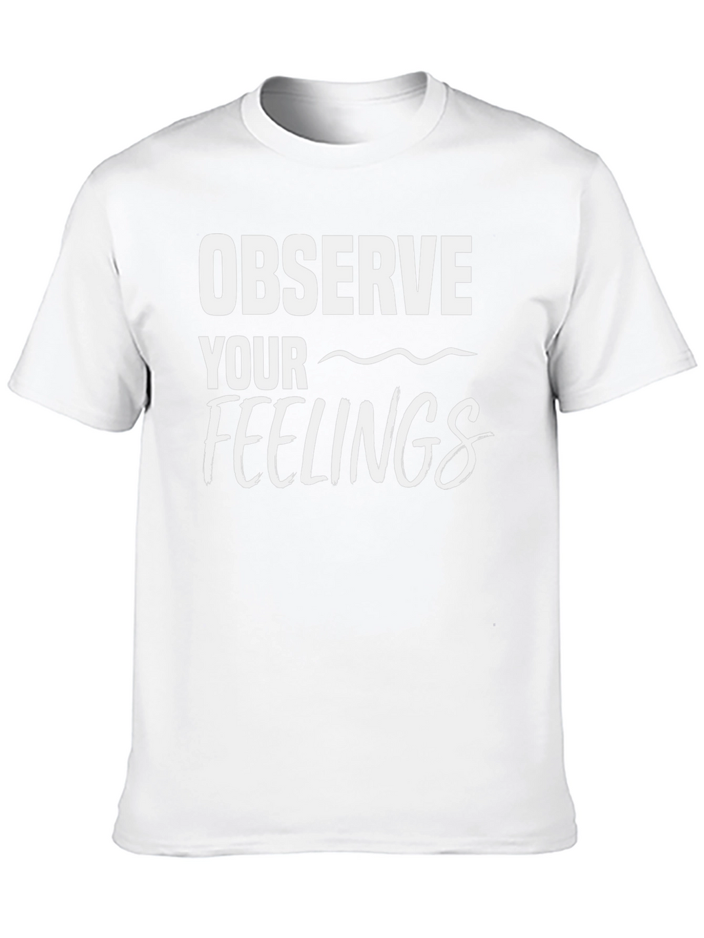 Observe Your Feelings Black Graphic Tee