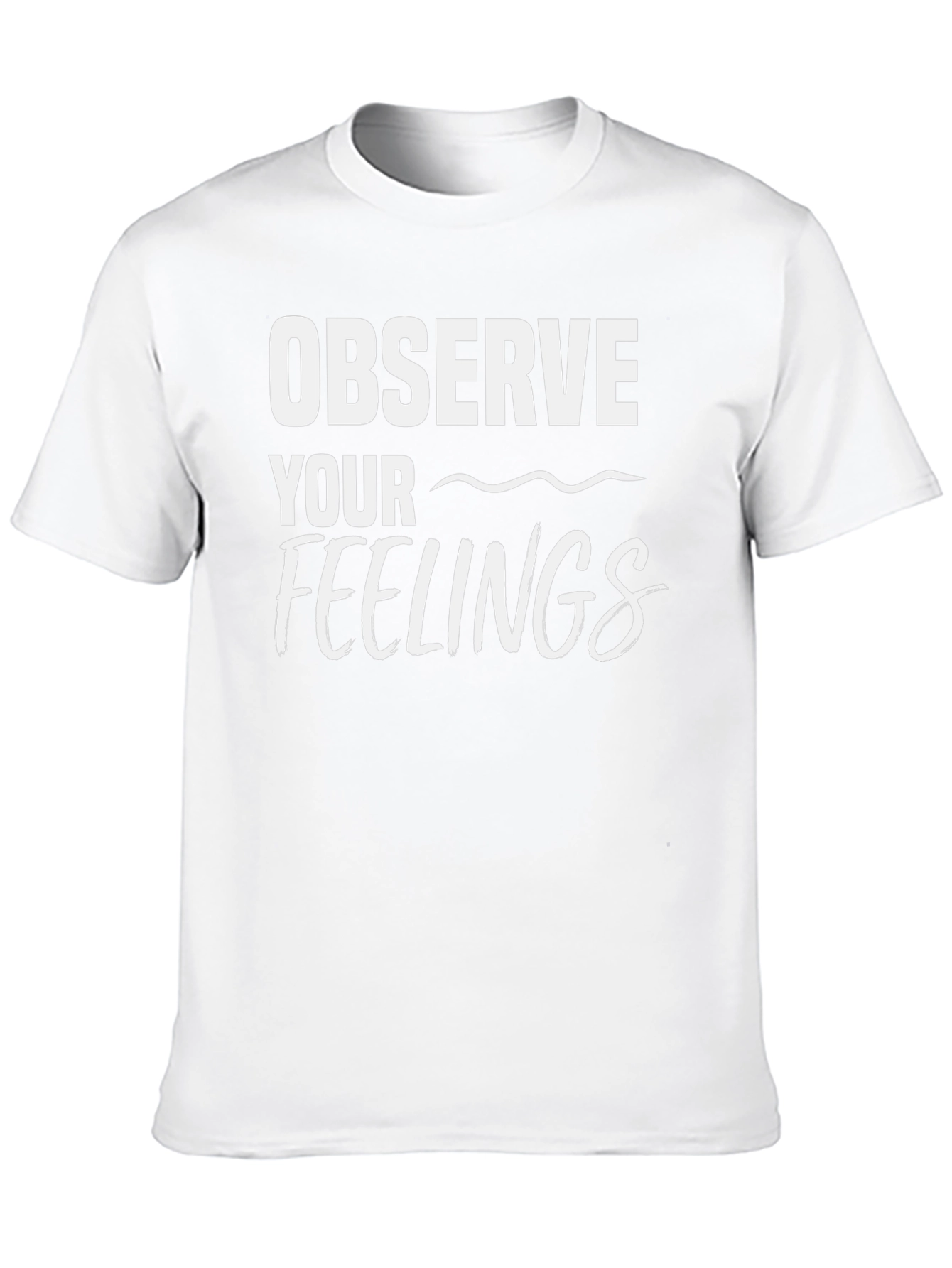 Observe Your Feelings Black Graphic Tee