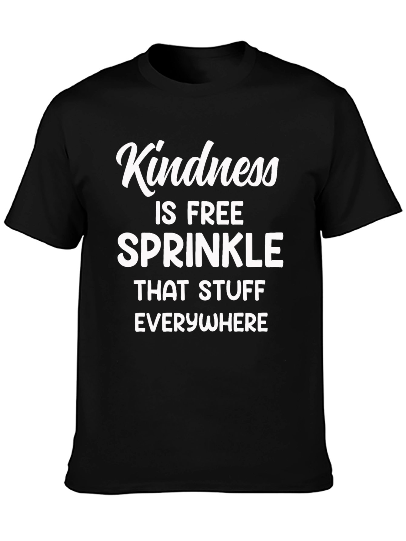 Kindness is Free Graphic T-Shirt - Black