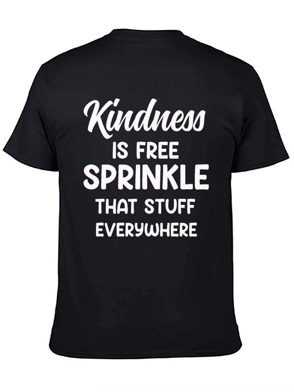 Kindness is Free Graphic T-Shirt - Black