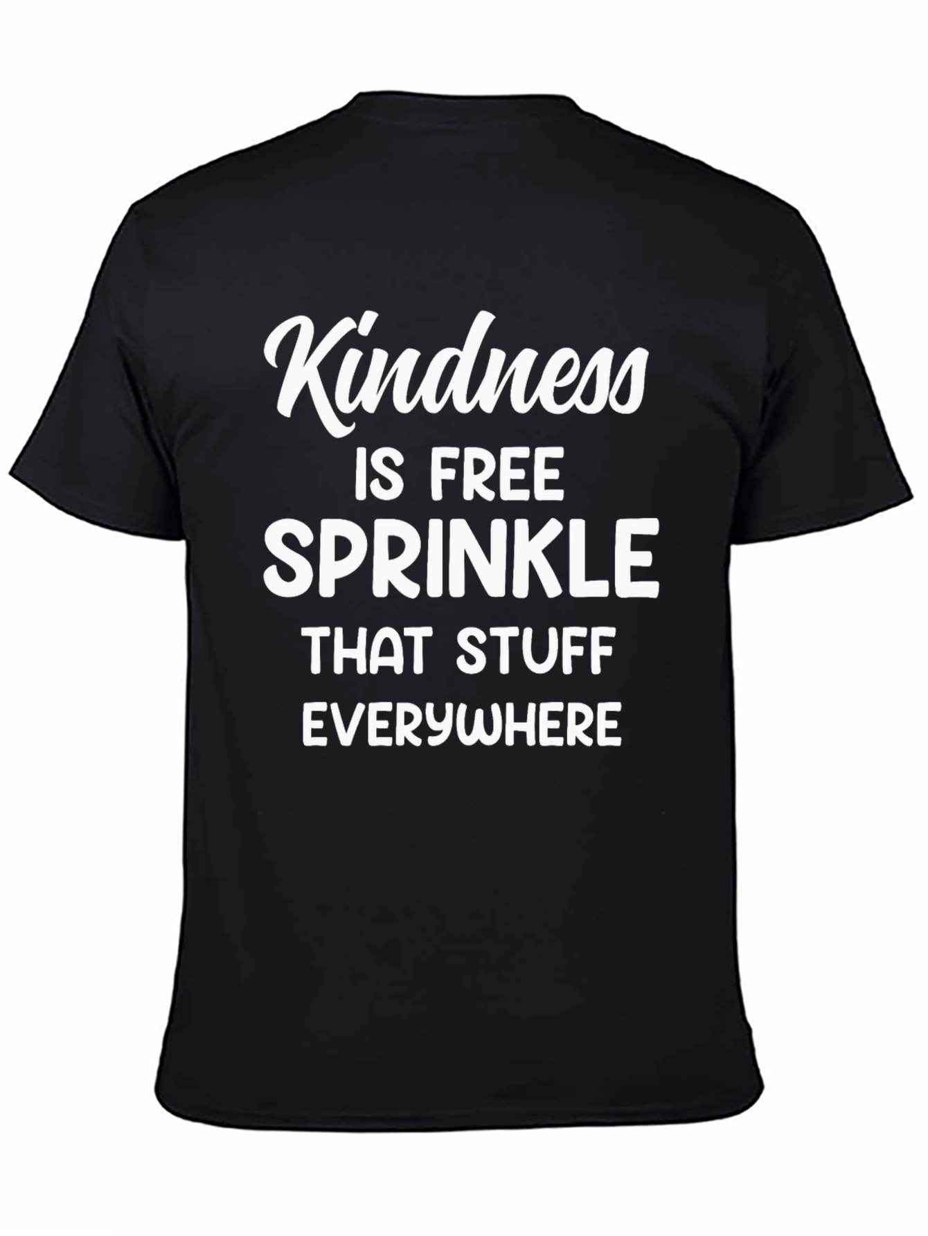 Kindness is Free Graphic T-Shirt - Black