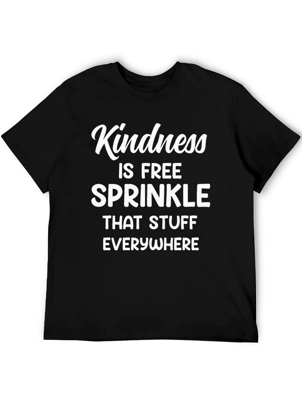 Kindness is Free Graphic T-Shirt - Black