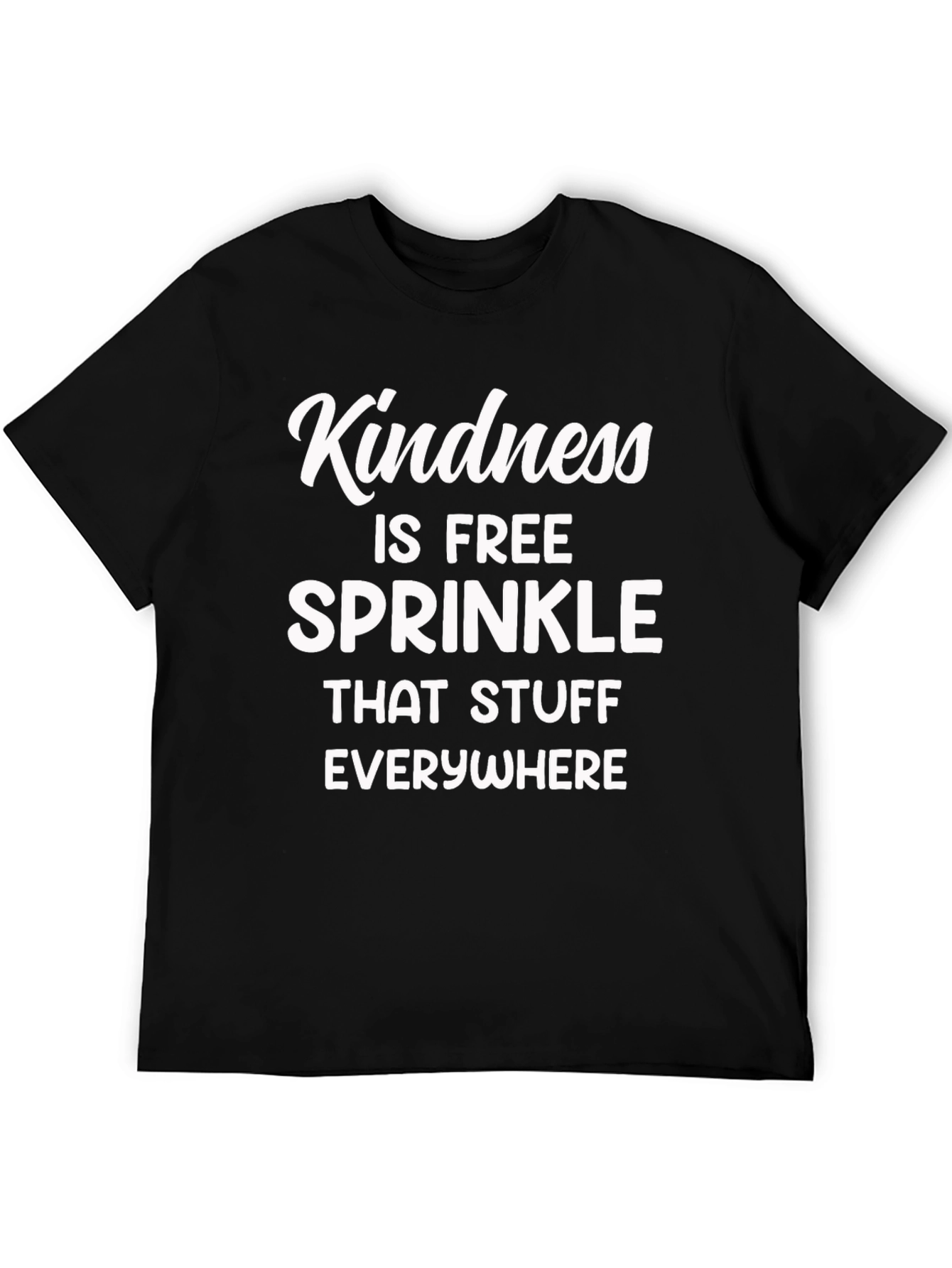Kindness is Free Graphic T-Shirt - Black