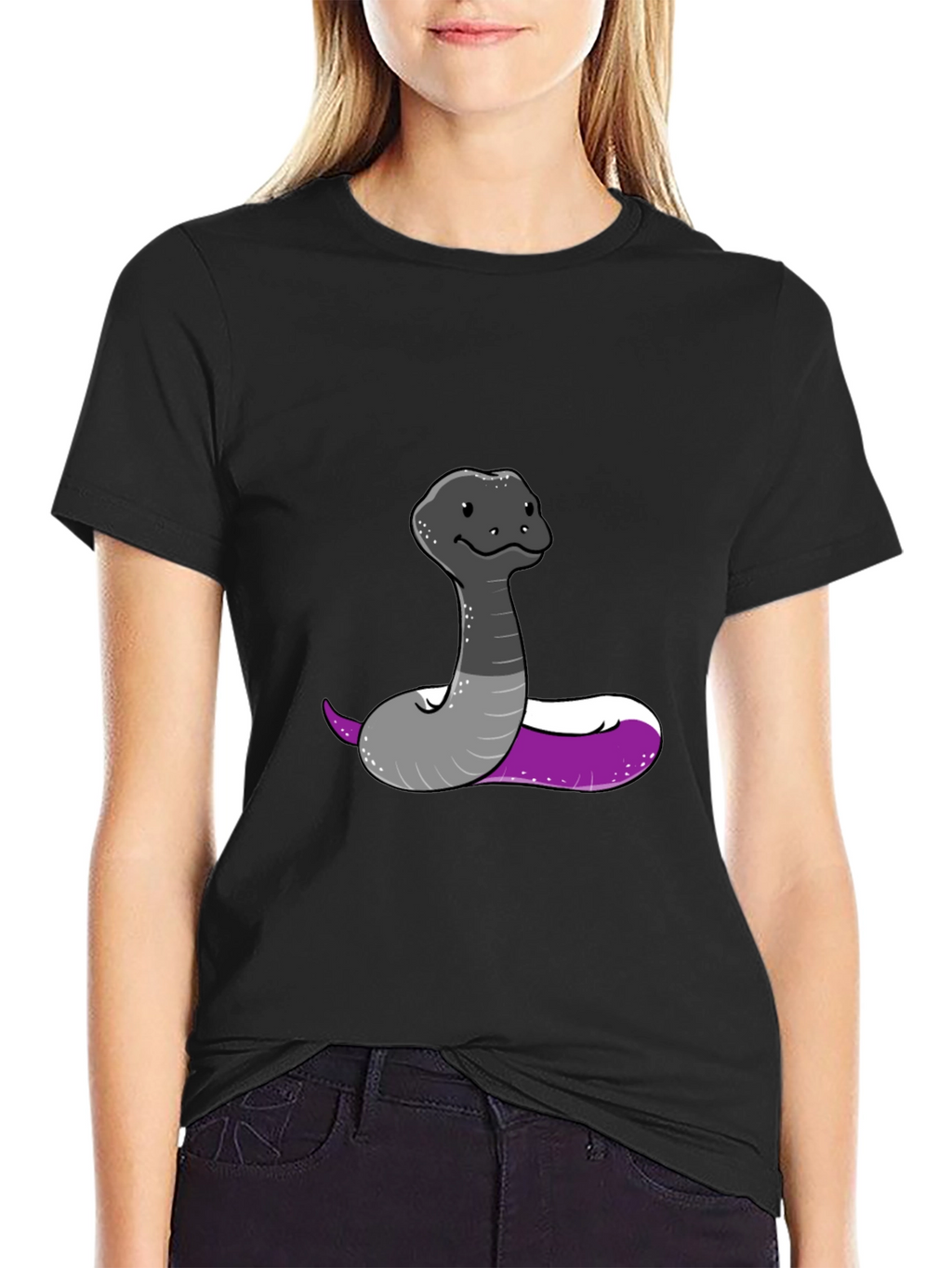 Asexual Pride Snake Graphic Tee