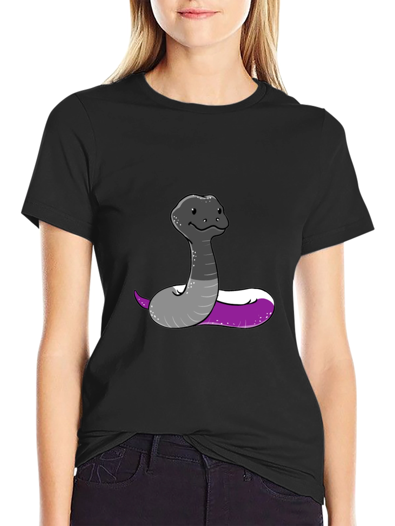 Asexual Pride Snake Graphic Tee