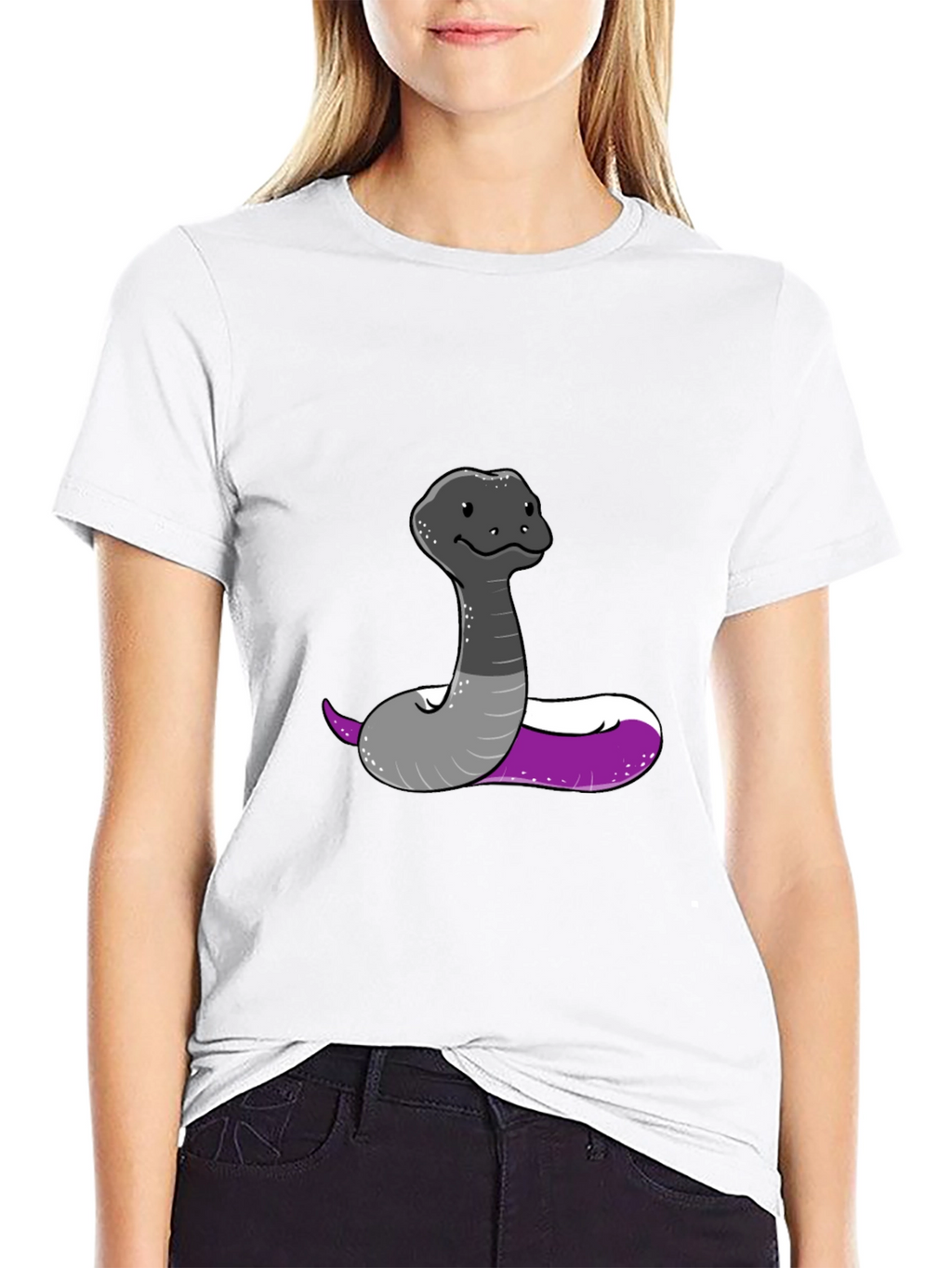 Asexual Pride Snake Graphic Tee