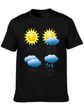 Weather Forecast T-Shirt - Sunny Cloudy Rainy