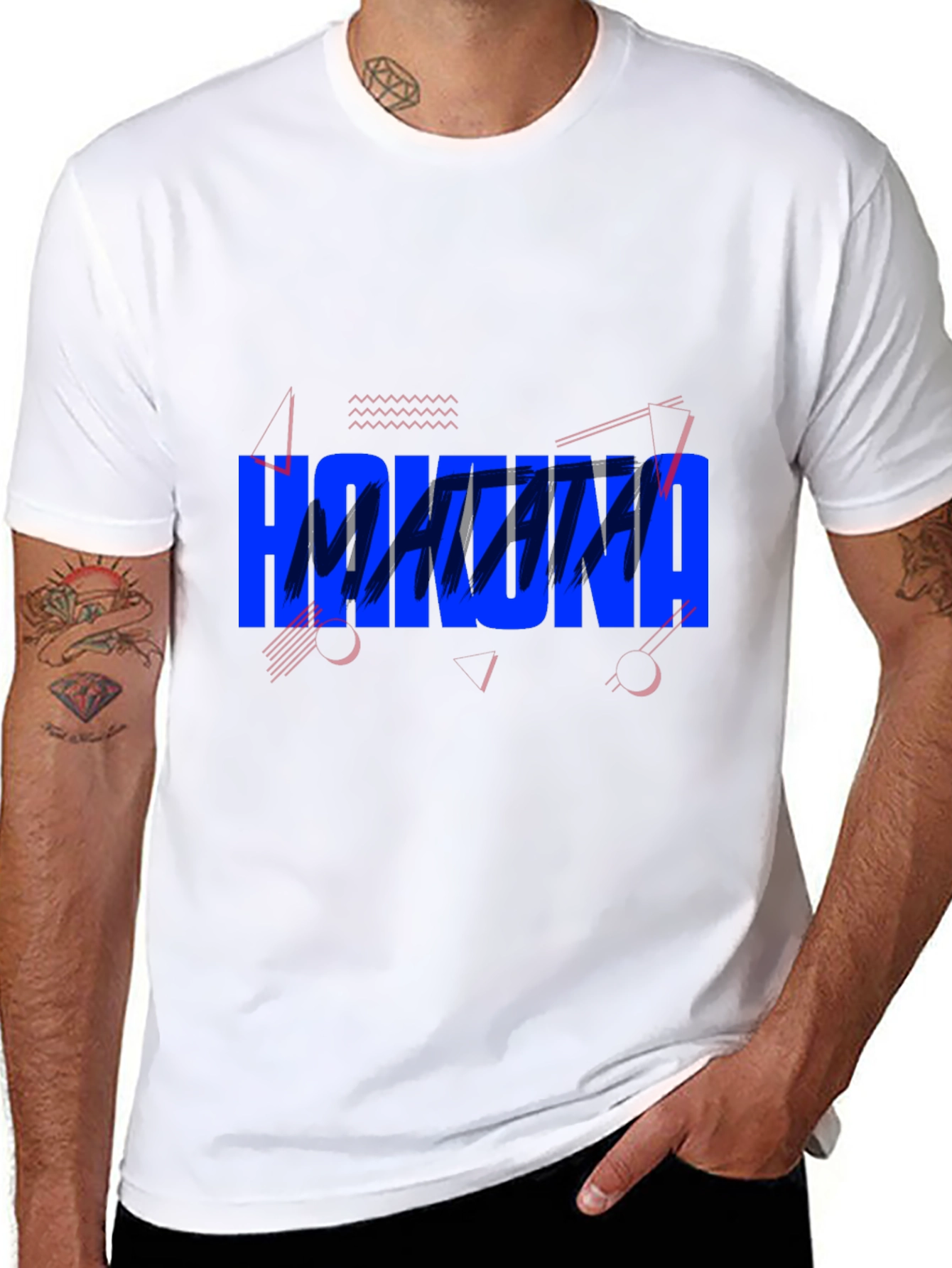 Hakuna Matata Graphic Tee - Casual Black T-Shirt