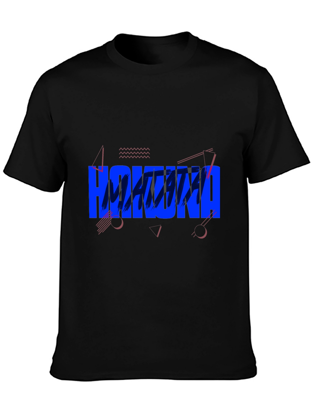 Hakuna Matata Graphic Tee - Casual Black T-Shirt