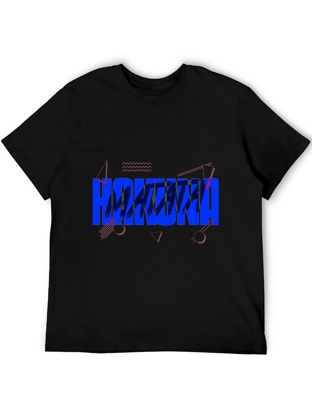 Hakuna Matata Graphic Tee - Casual Black T-Shirt