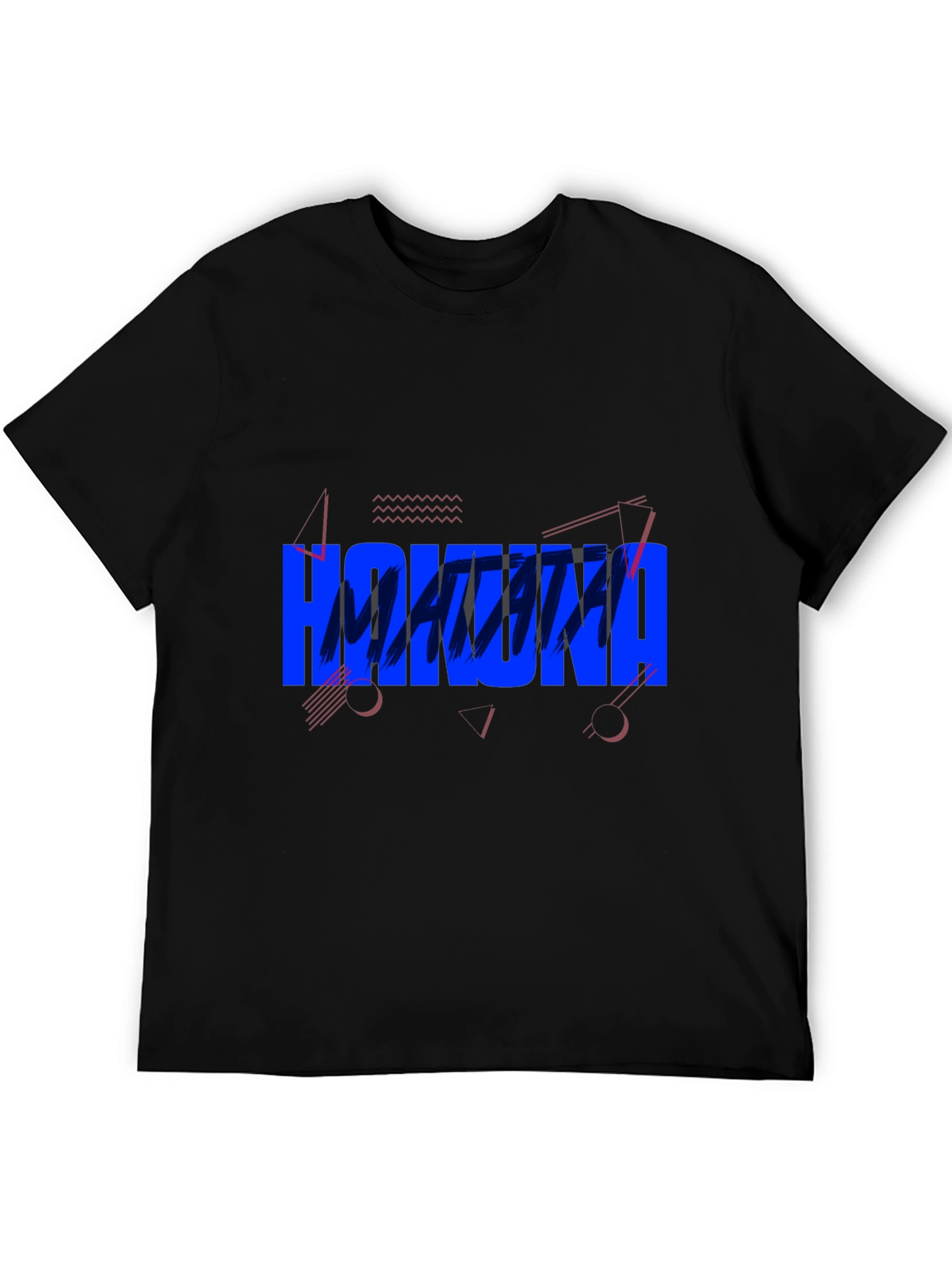 Hakuna Matata Graphic Tee - Casual Black T-Shirt