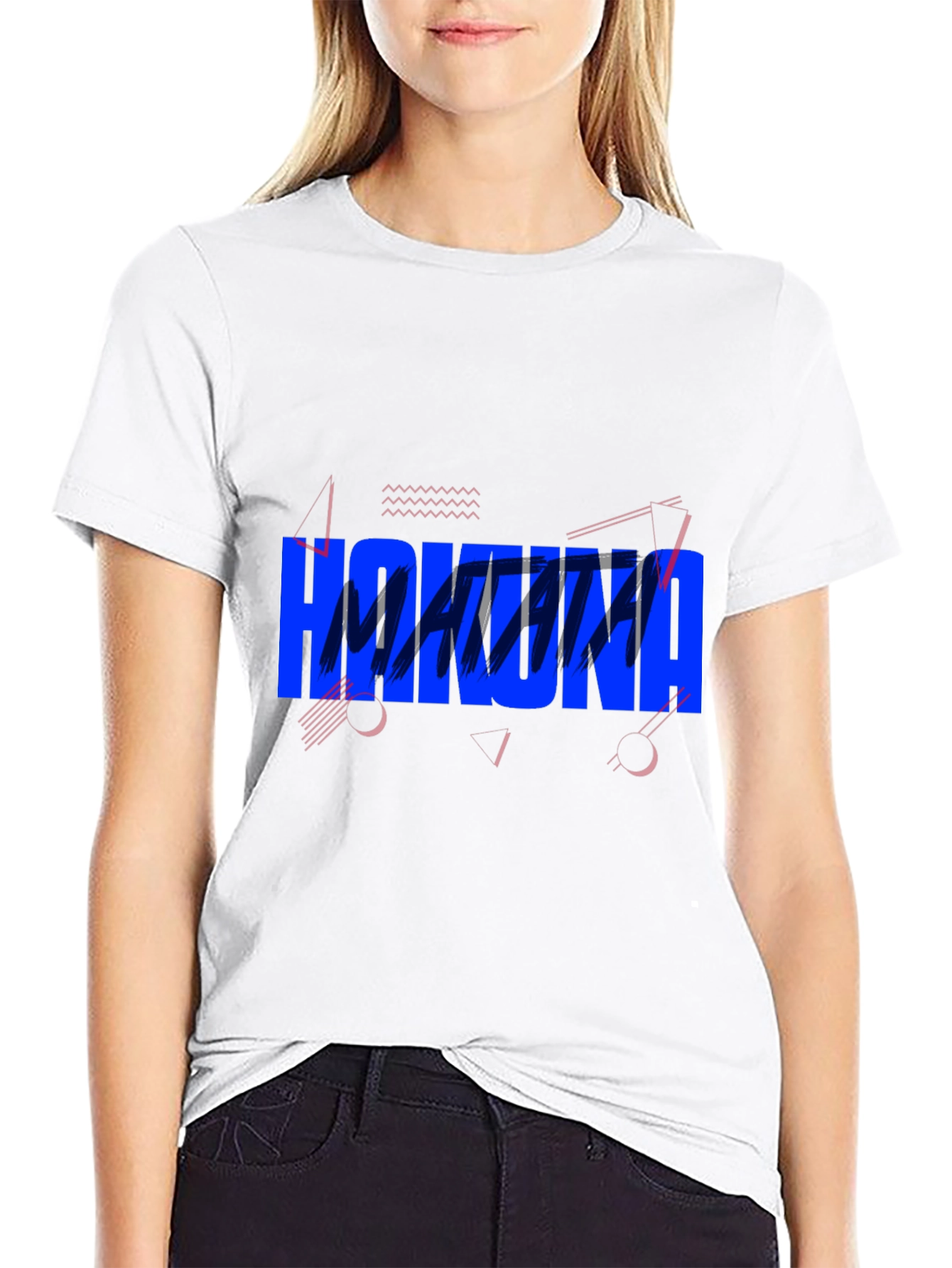 Hakuna Matata Graphic Tee - Casual Black T-Shirt