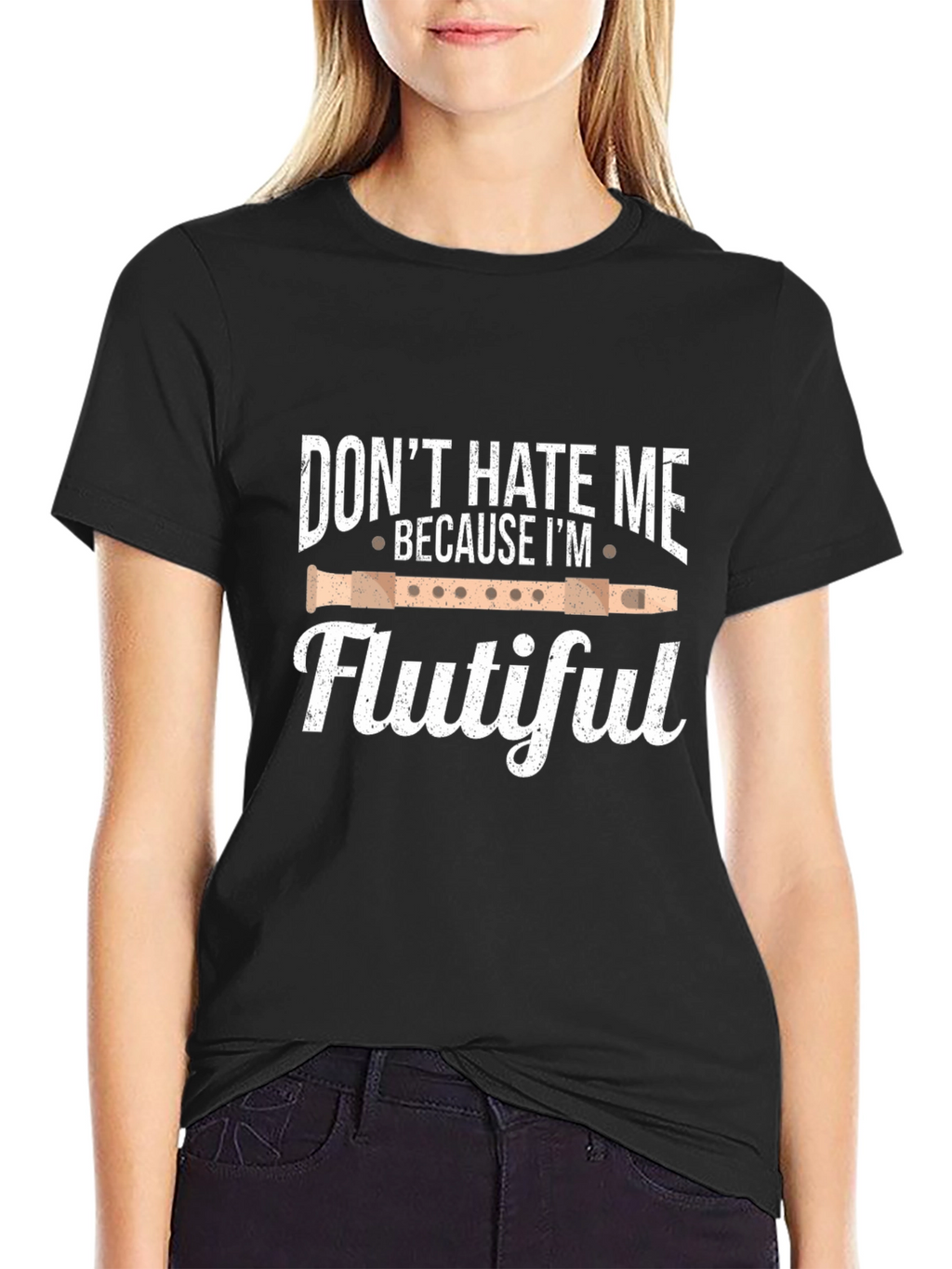 Dont Hate Me Flutiful Black T-Shirt