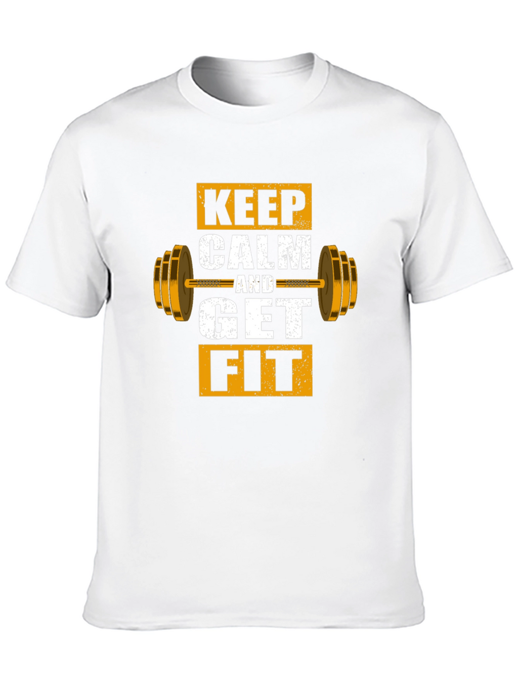 Keep Calm and Get Fit Graphic T-Shirt