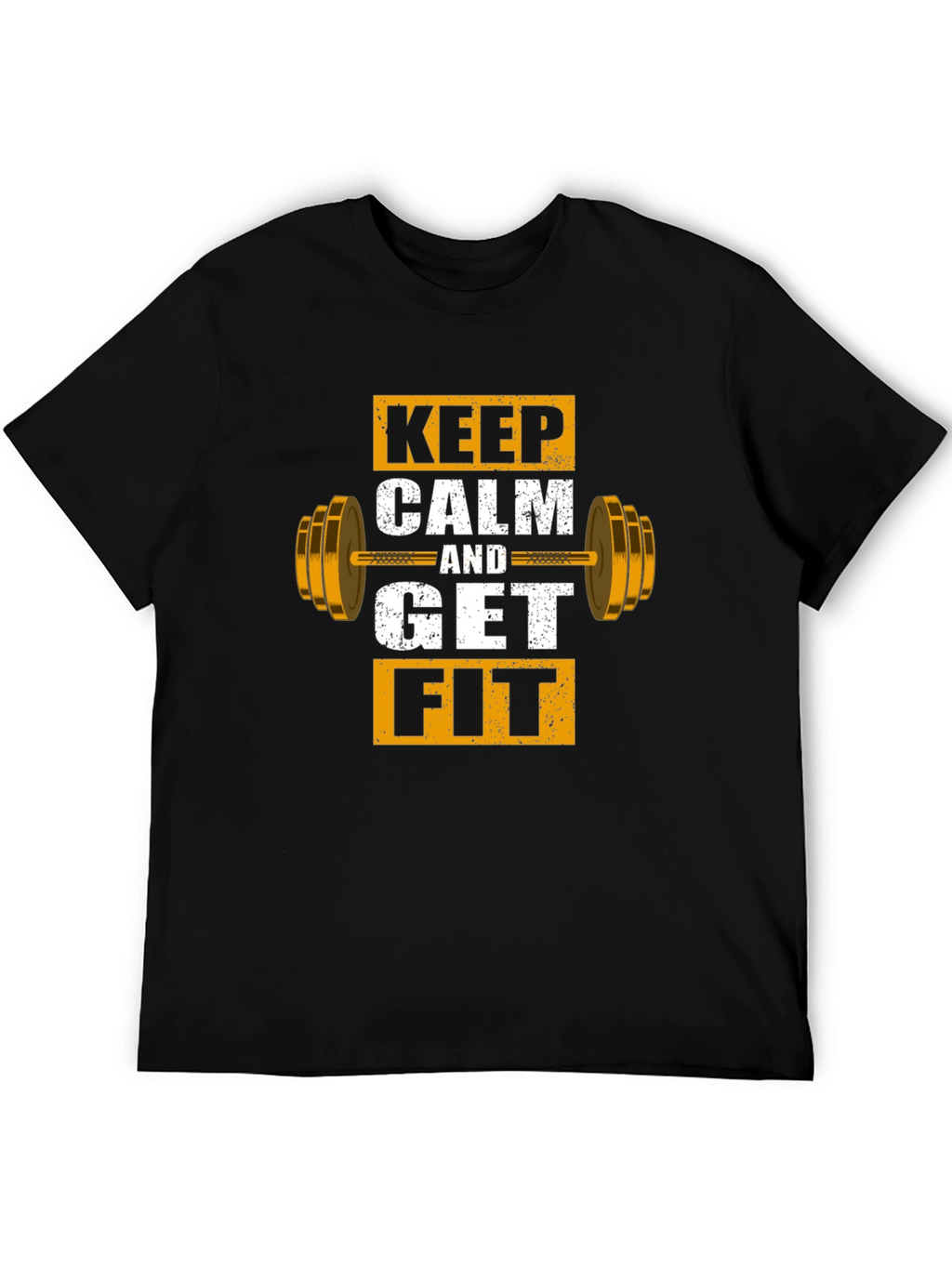 Keep Calm and Get Fit Graphic T-Shirt