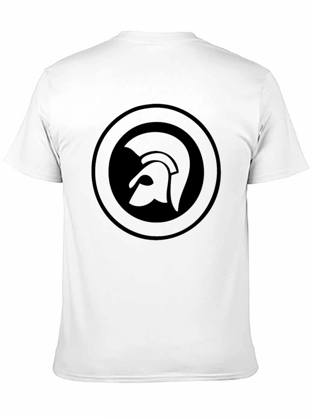 Trojan Helmet Logo Black T-Shirt