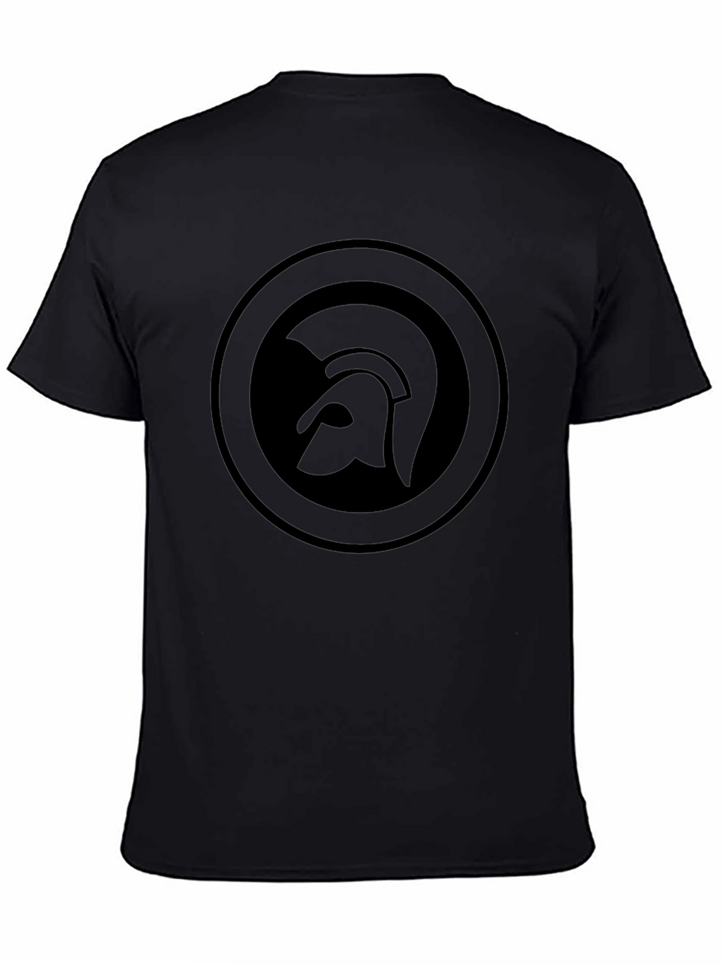 Trojan Helmet Logo Black T-Shirt