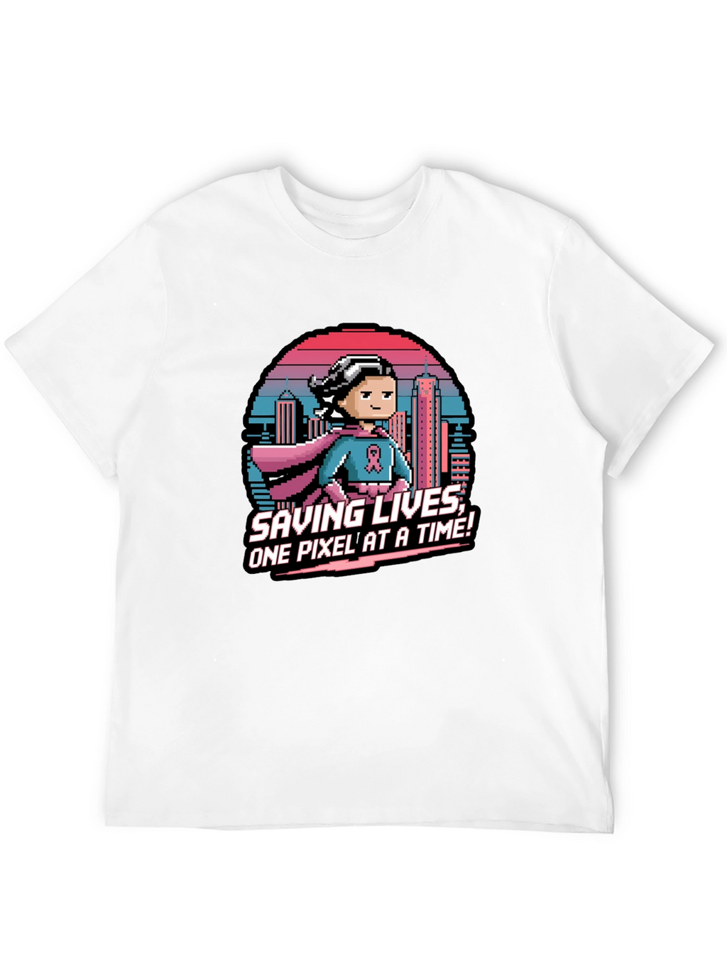 Saving Lives Pixel Art T-Shirt