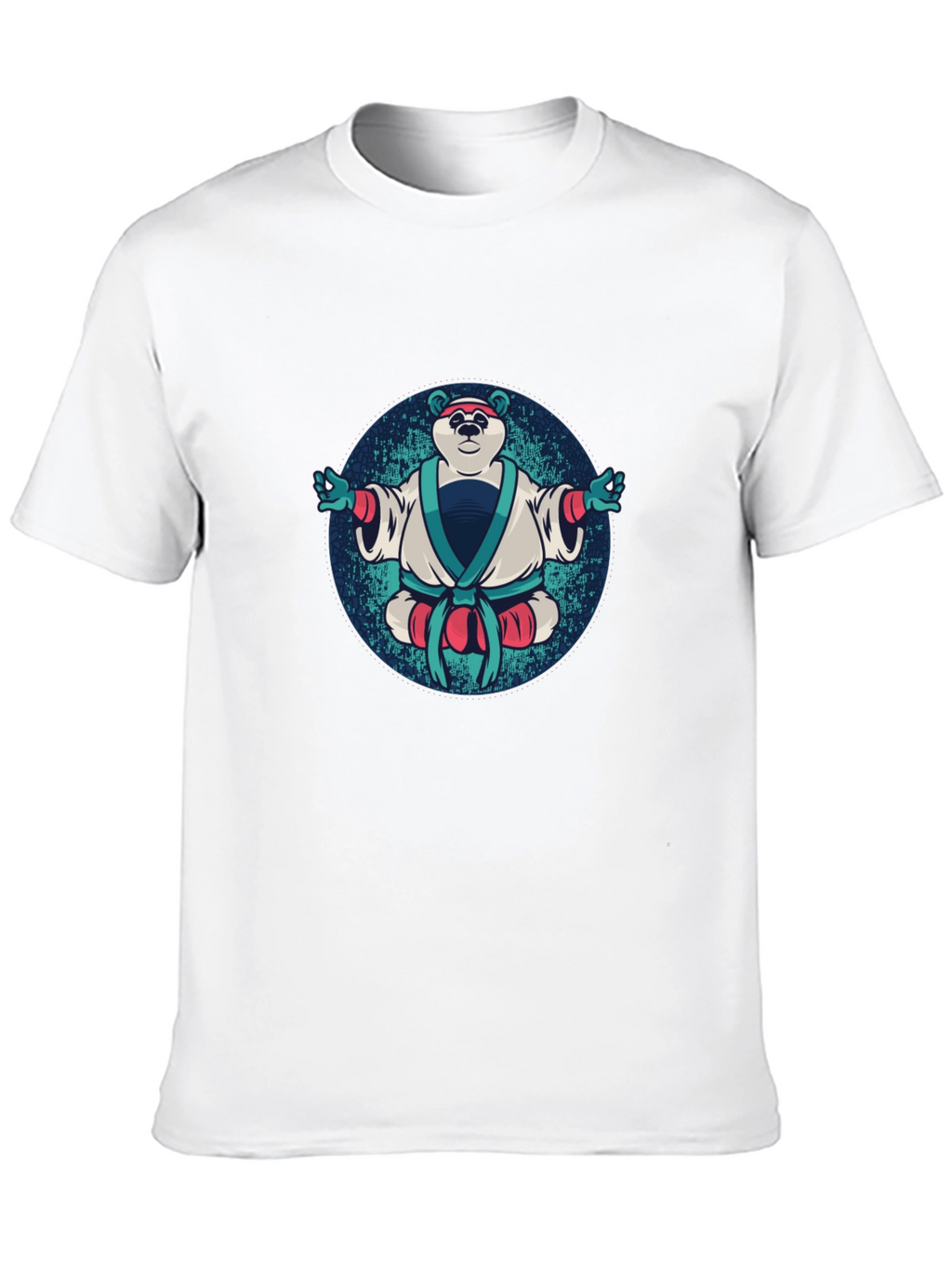 Zen Panda T-Shirt - Black Cotton Tee