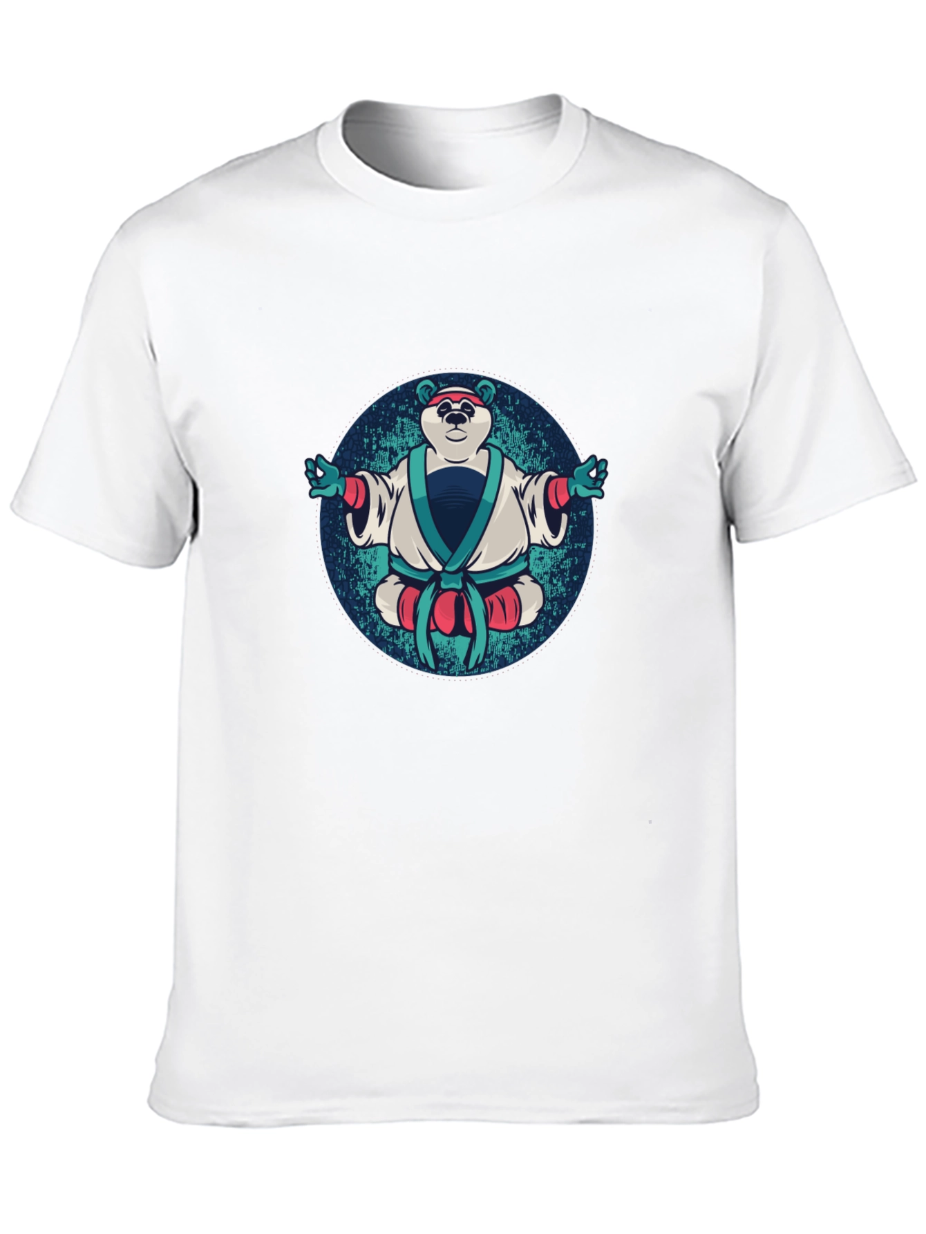 Zen Panda T-Shirt - Black Cotton Tee