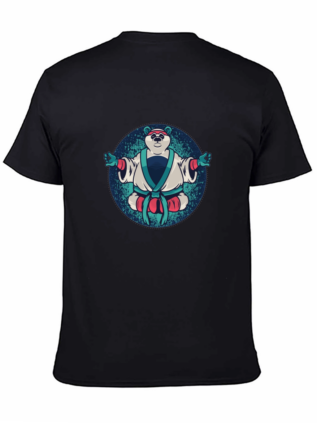 Zen Panda T-Shirt - Black Cotton Tee