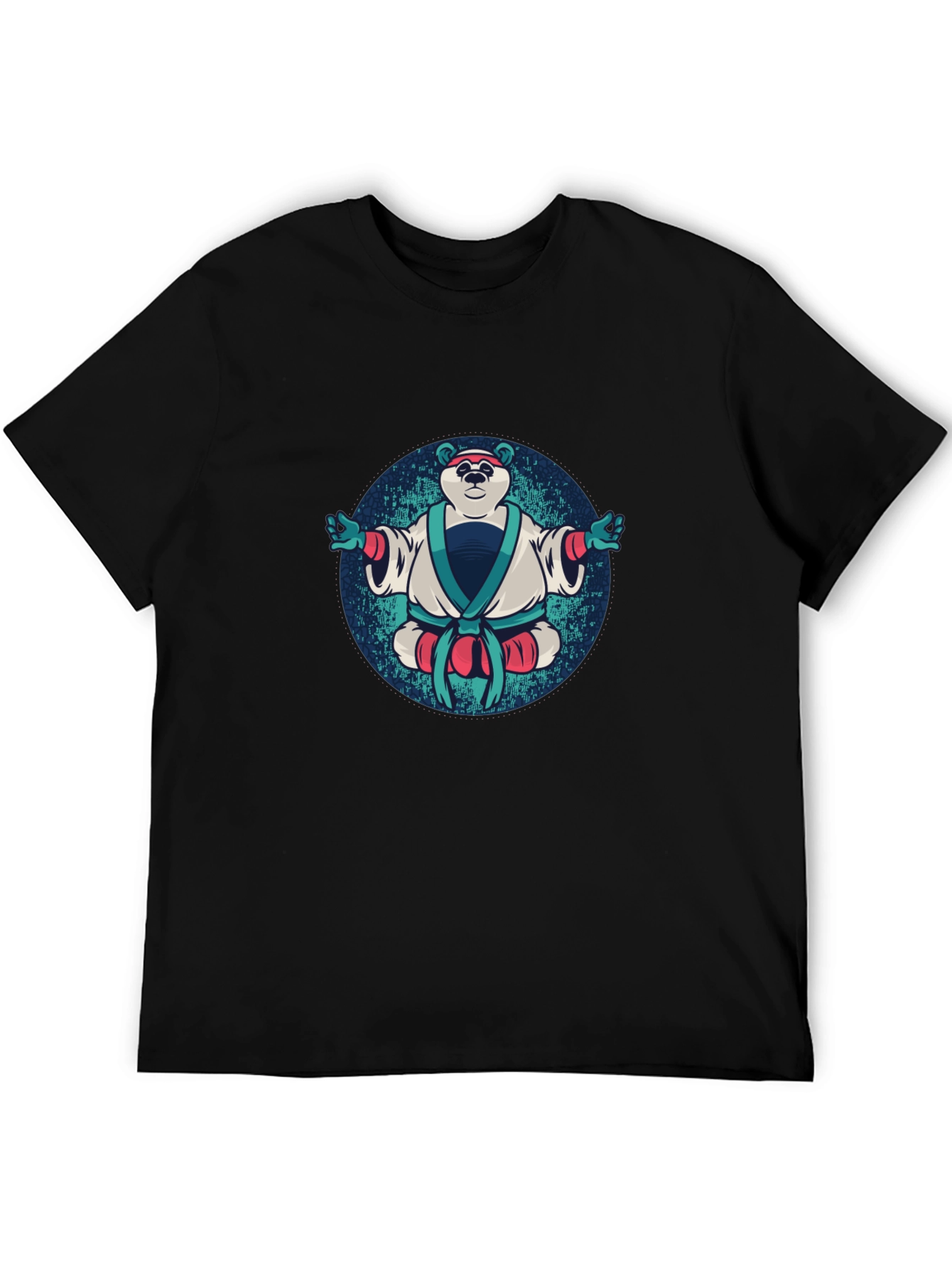 Zen Panda T-Shirt - Black Cotton Tee