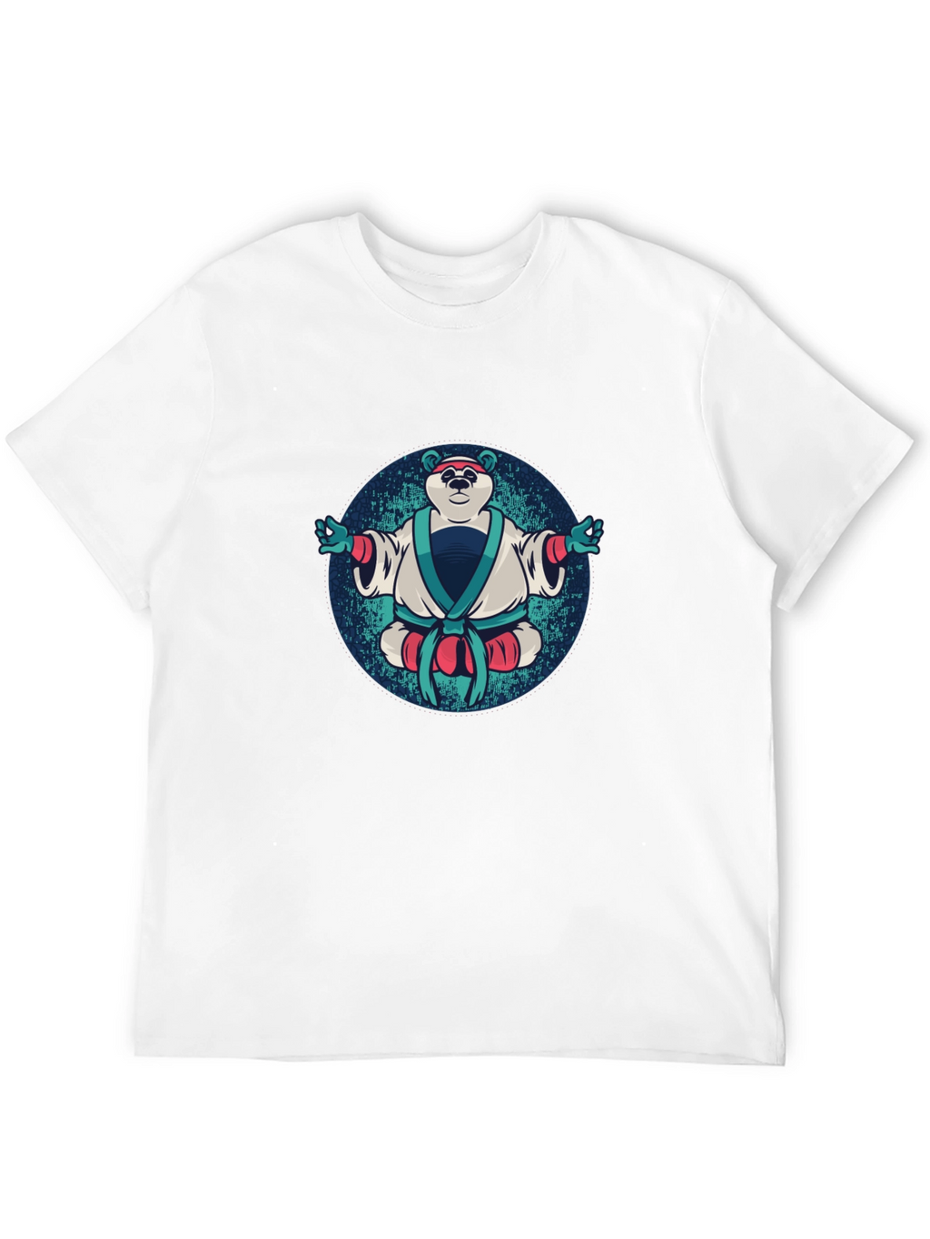 Zen Panda T-Shirt - Black Cotton Tee