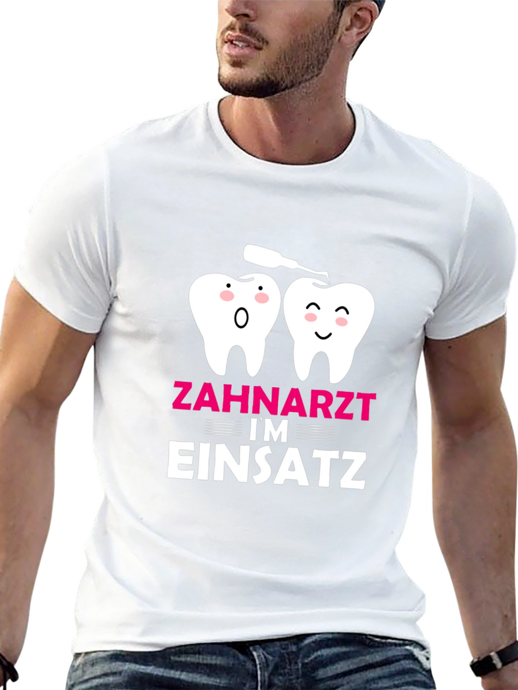 Dentist in Action T-Shirt Funny Dental Tee