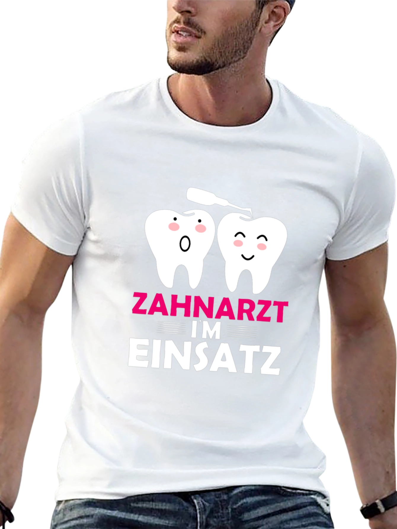 Dentist in Action T-Shirt Funny Dental Tee