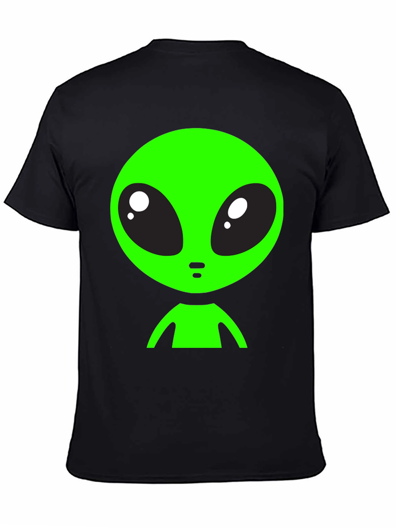 Alien Graphic Tee - Black Crew Neck T-Shirt