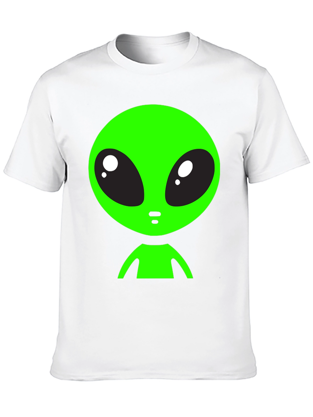 Alien Graphic Tee - Black Crew Neck T-Shirt