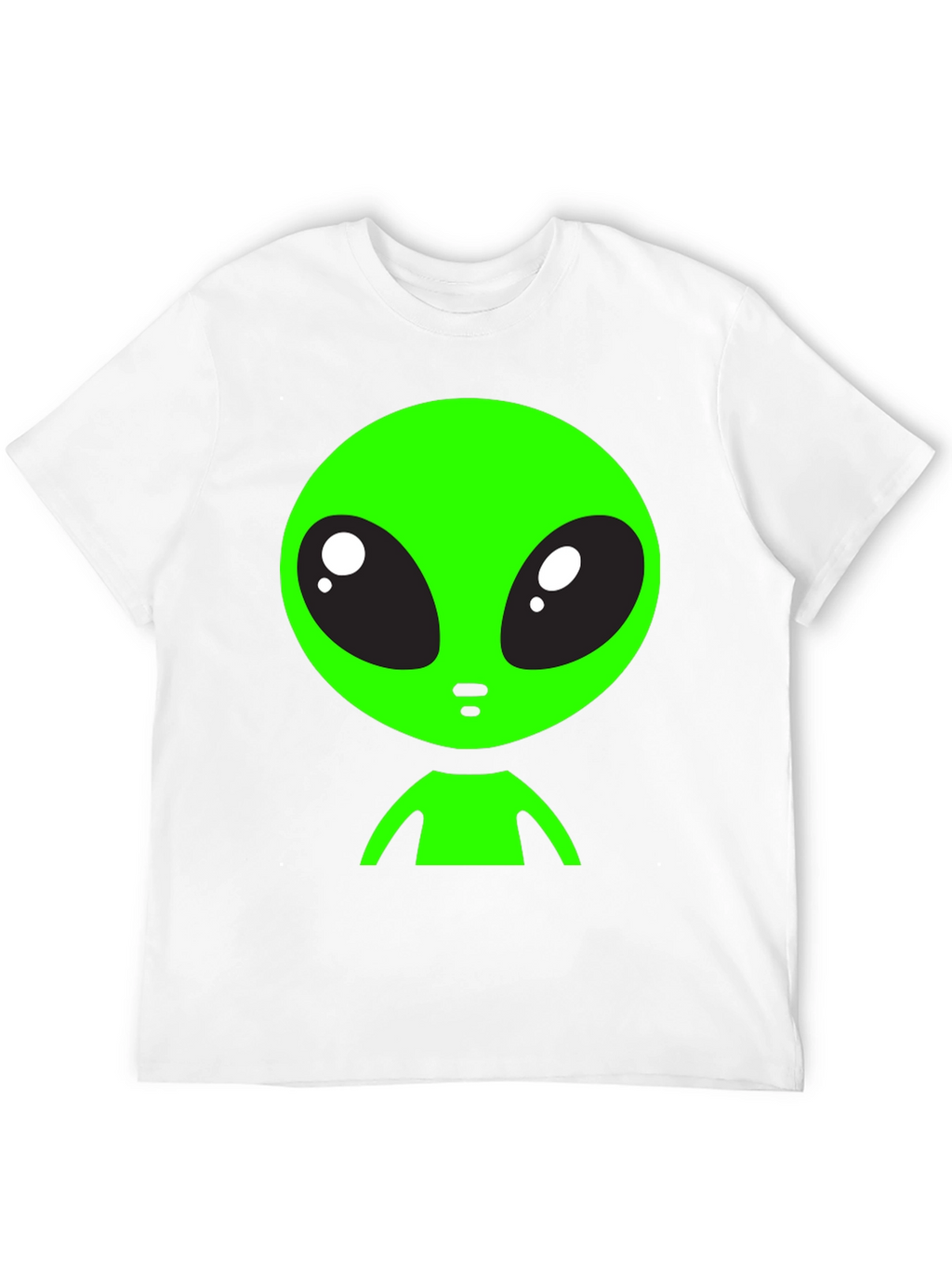 Alien Graphic Tee - Black Crew Neck T-Shirt