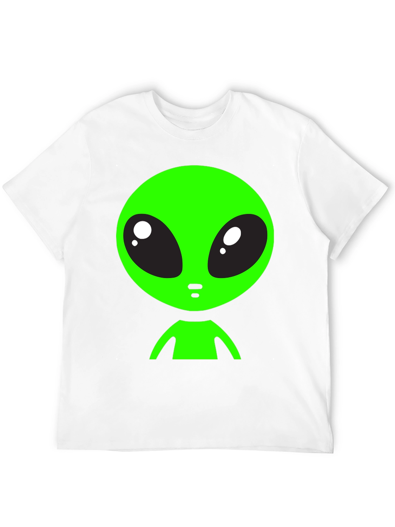 Alien Graphic Tee - Black Crew Neck T-Shirt