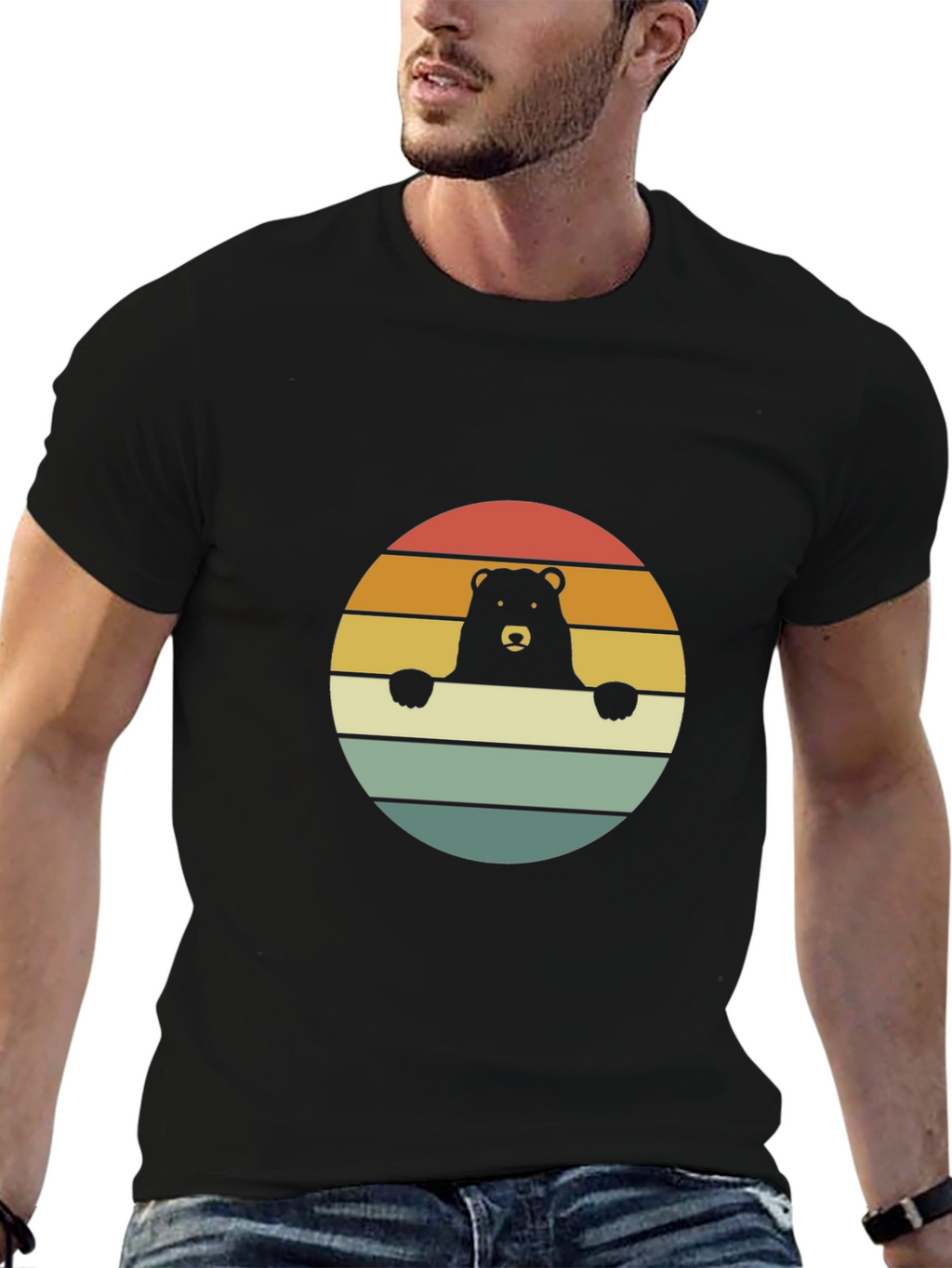 Retro Bear Graphic Tee - Comfort & Style