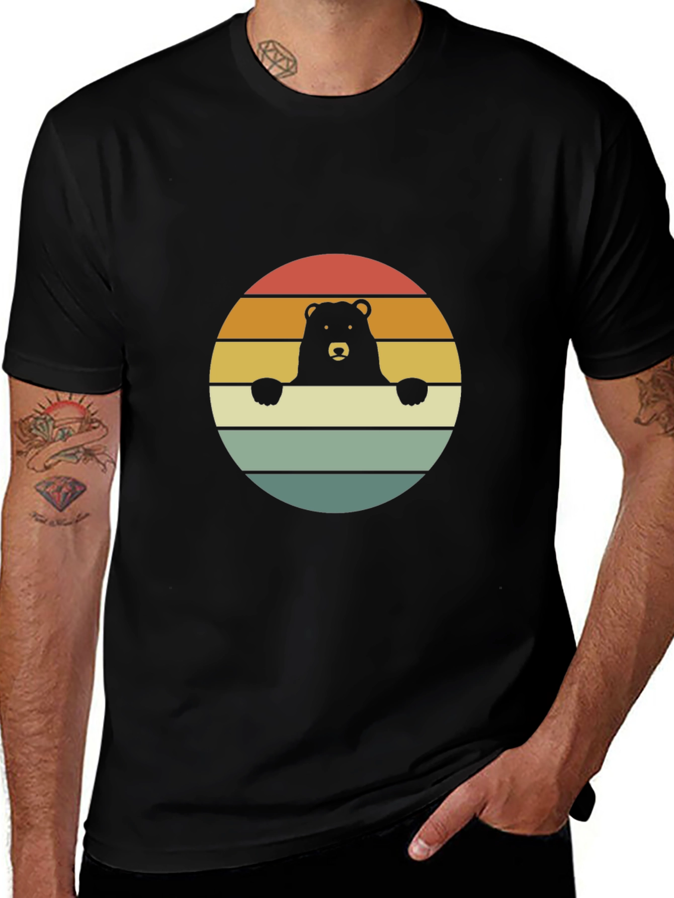 Retro Bear Graphic Tee - Comfort & Style