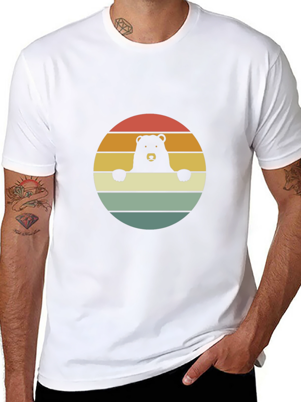 Retro Bear Graphic Tee - Comfort & Style
