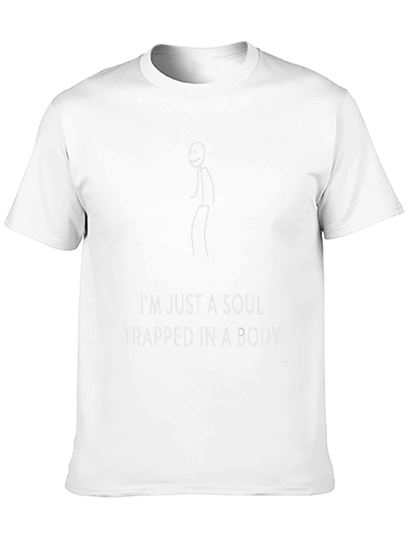 Soul Trapped in Body Funny Graphic T-Shirt
