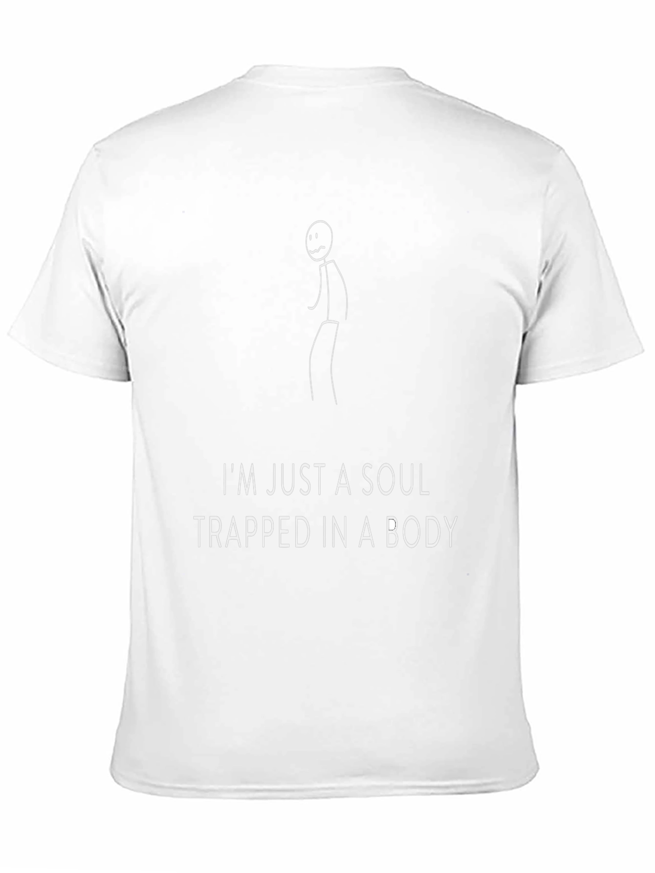 Soul Trapped in Body Funny Graphic T-Shirt