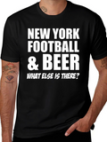 New York Football & Beer Graphic Tee