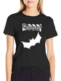BOOO! Halloween Graphic Tee - Black T-Shirt