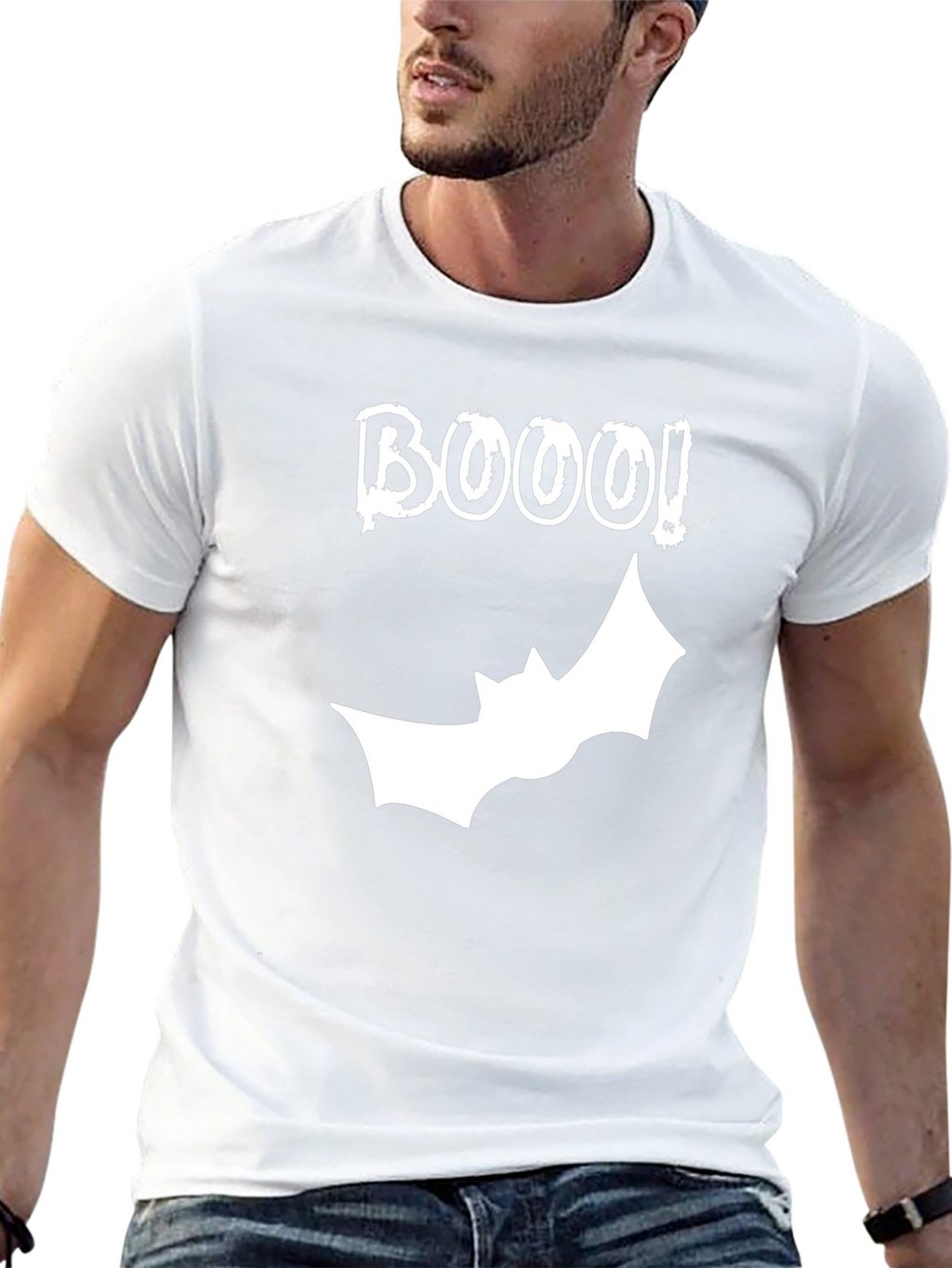 BOOO! Halloween Graphic Tee - Black T-Shirt