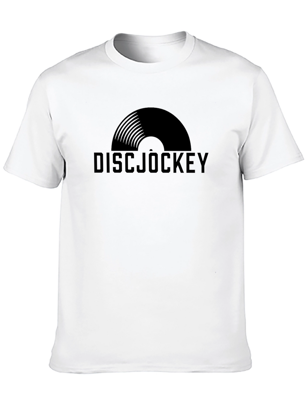 Disc Jockey Graphic Tee - Black Cotton Comfort