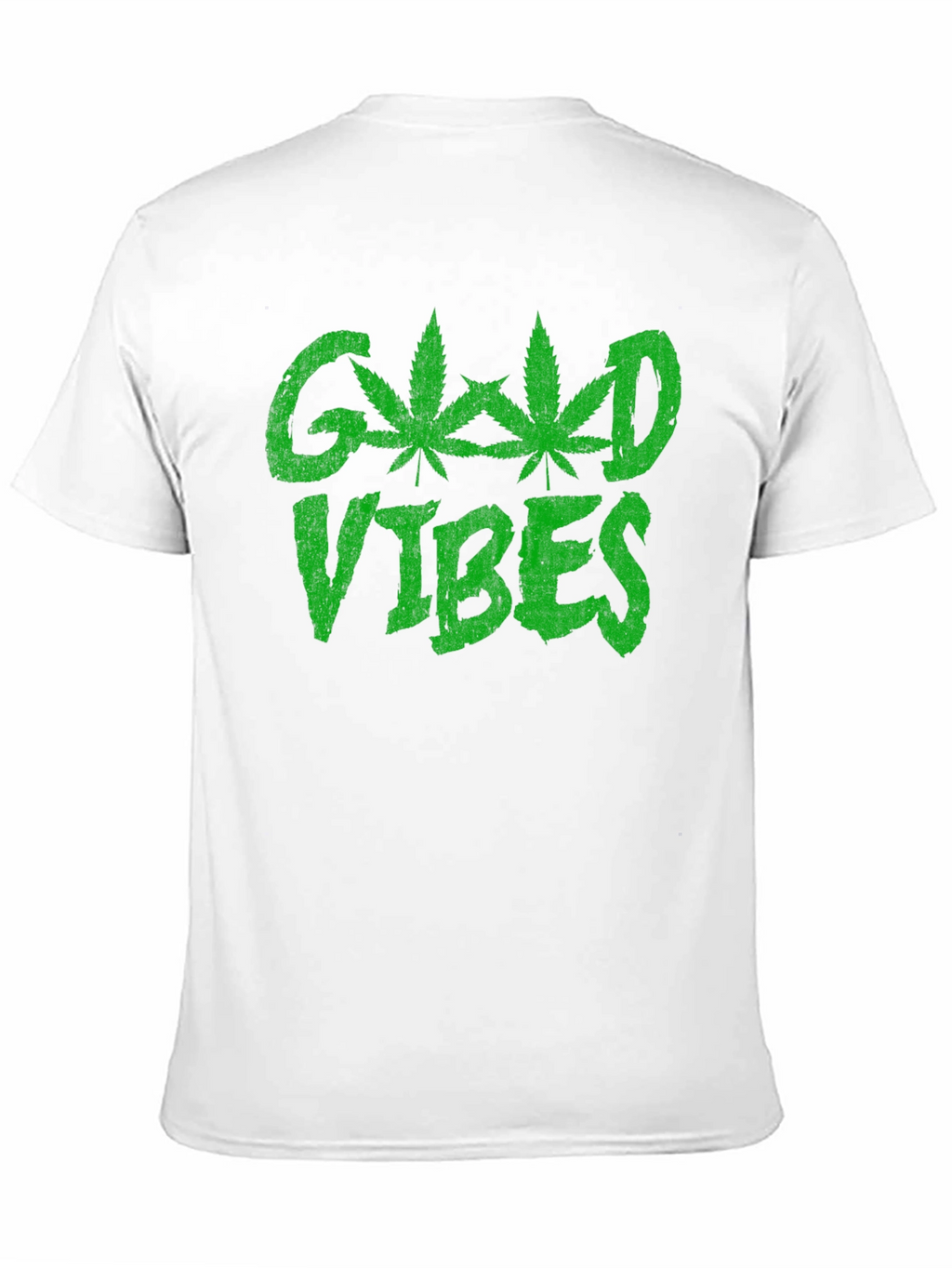 Good Vibes T-Shirt - Marijuana Leaf Design