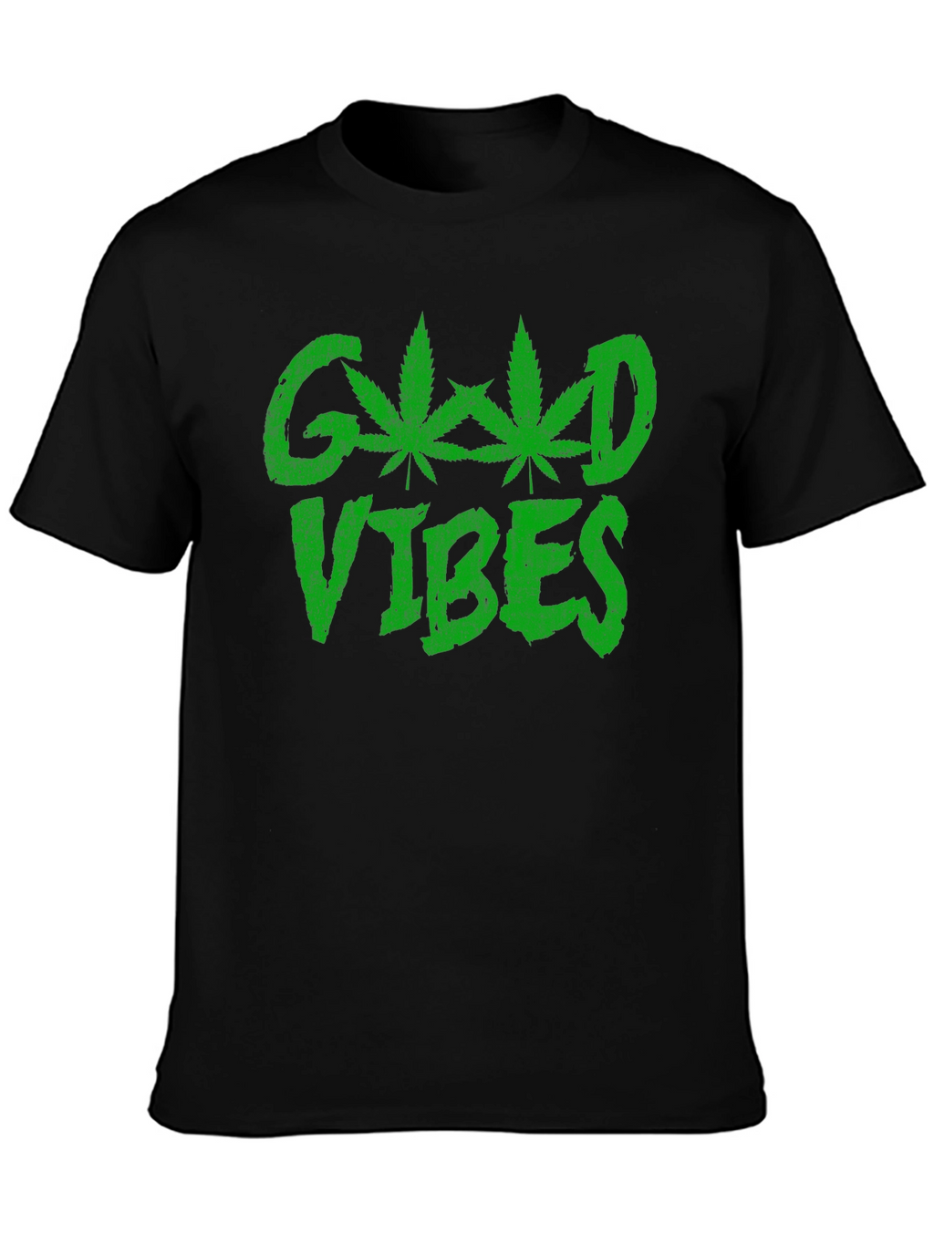 Good Vibes T-Shirt - Marijuana Leaf Design