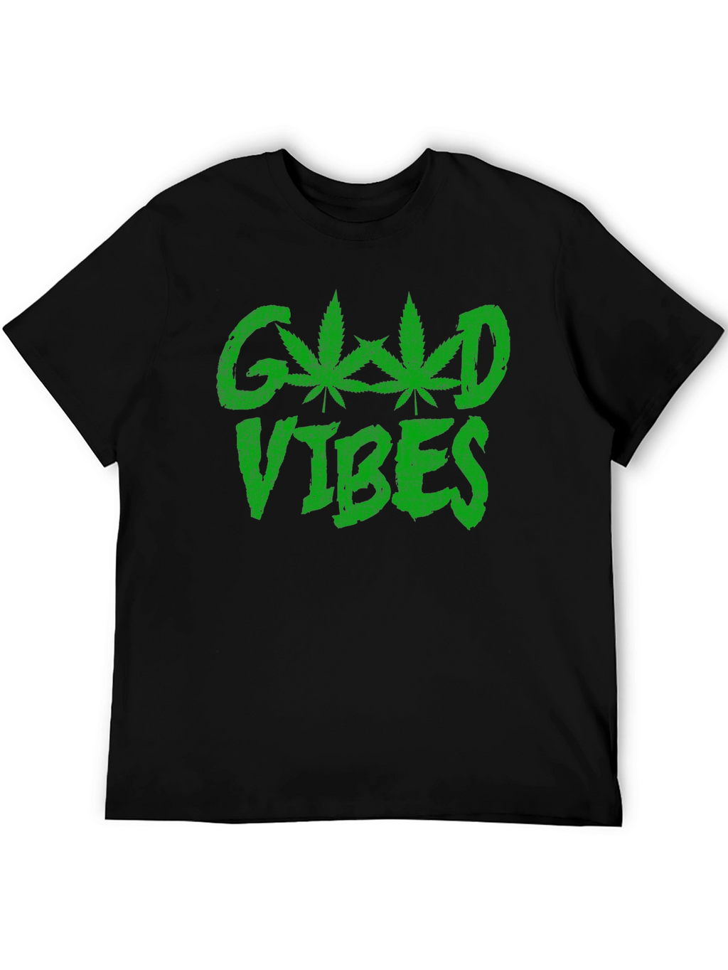 Good Vibes T-Shirt - Marijuana Leaf Design