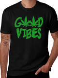 Good Vibes T-Shirt - Marijuana Leaf Design