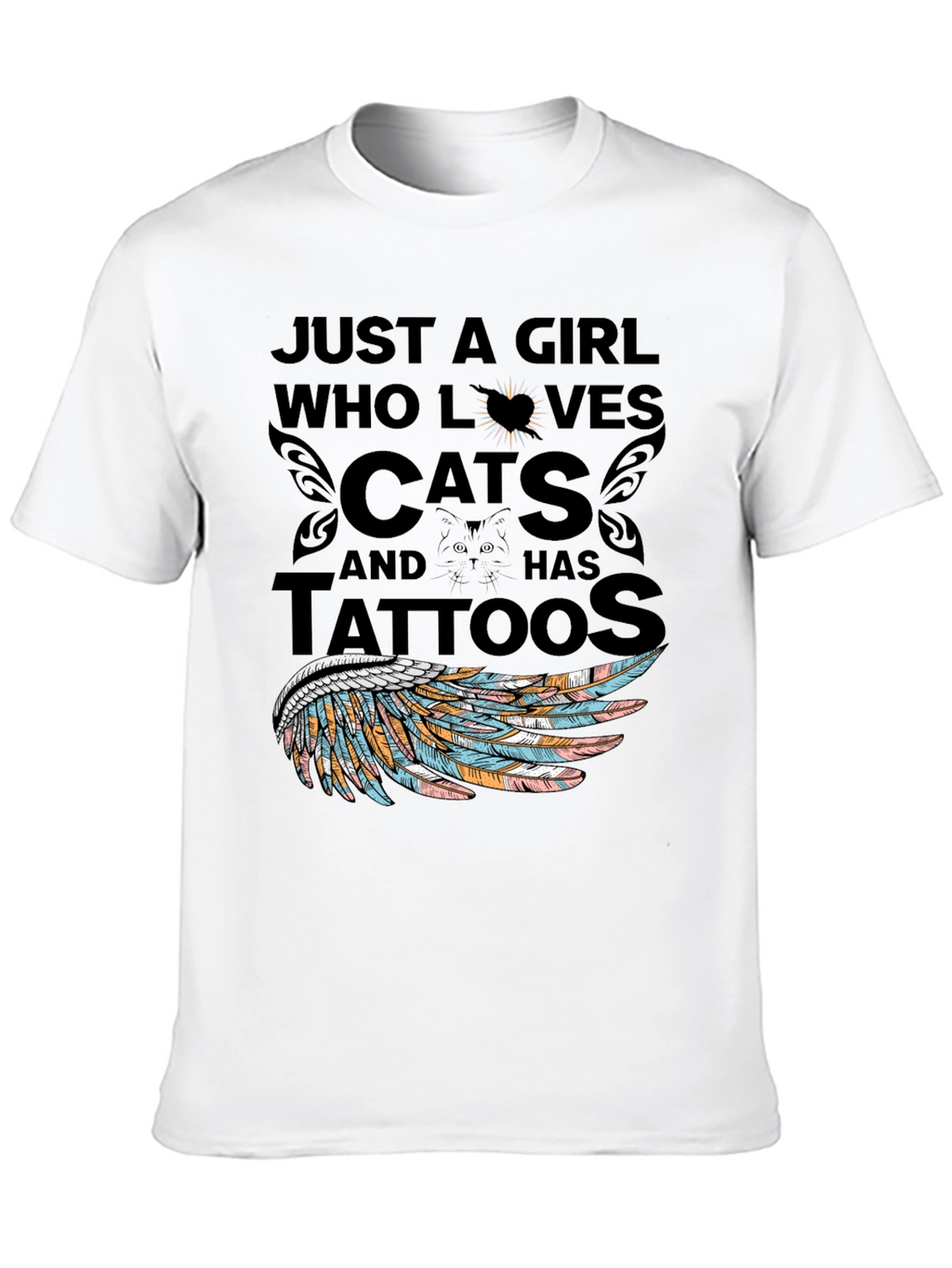 Cat Lover Tattoo T-Shirt